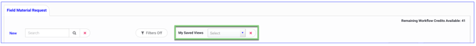 MY SAVED VIEWS