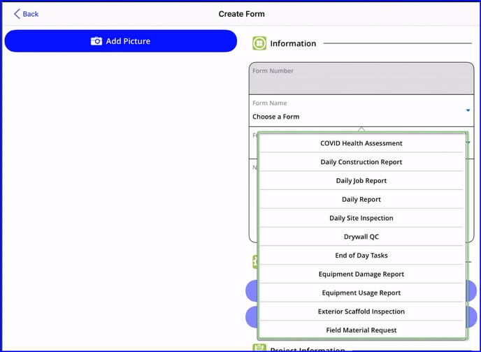 Select Form