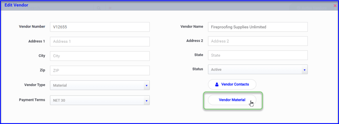 vendor material